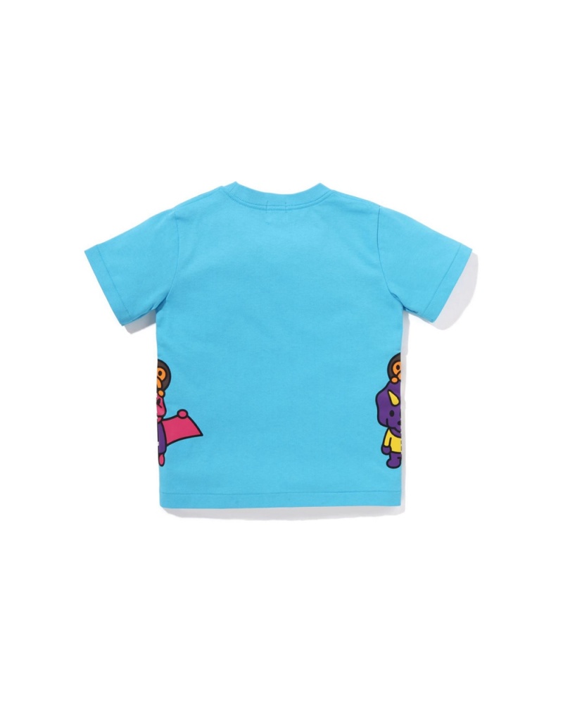 Hauts Bape Glow In The Dark Bone Dinosaur Bleu Enfant | RDV-80638199